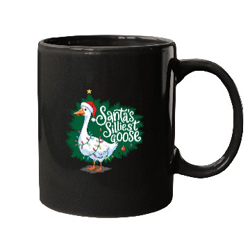 Discover Santa s silliest goose Funny Christmas Family Mugs