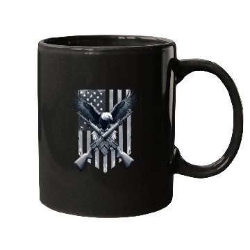 Discover US Flag with Eagle Mugs