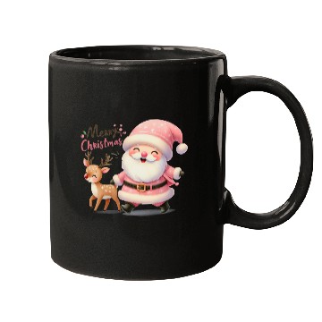 Discover Merry Christmas Santa Reindeer Mugs