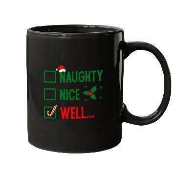 Discover Naughty or Nice Funny Christmas Mugs