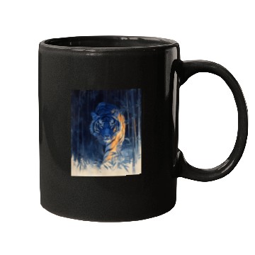 Discover Majestic Tiger in the Bamboo Forest Mugs