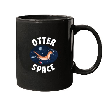 Discover Otter Pun Space Science Astronaut Mugs