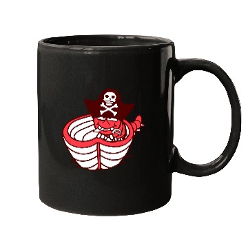 Discover Funny Worm Caterpillar Pirate Sweet Paddle Rowing Mugs
