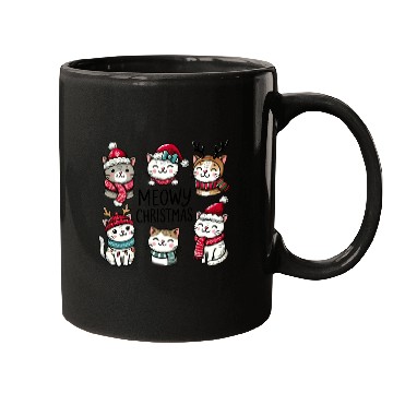 Discover Meowy Christmas Mugs