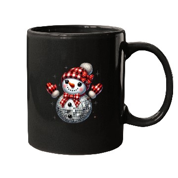 Discover Christmas Disco Snowman Mugs