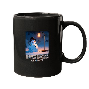 Discover Frosty Snowman Under Street Lights Christmas Mugs