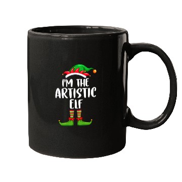 Discover I'm The Artistic Elf Mugs Matching Family