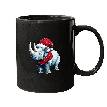 Discover Rhinos Christmas Mugs