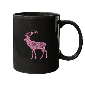 Discover Mandala Hirsch Deer Mystical Madalas Mugs