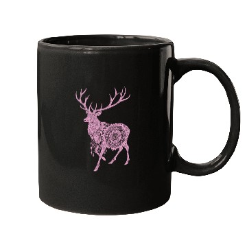 Discover Mandala Hirsch Deer Mystical Madalas Mugs