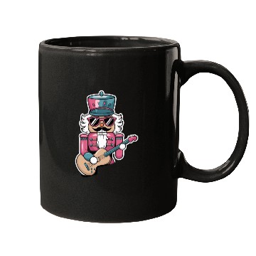 Discover Nutcracker Playing Guitar Mugs