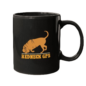 Discover Redneck GPS | Funny Bloodhound | NickerStickers® Mugs