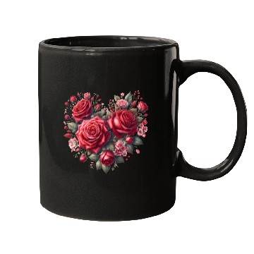 Discover Heart Roses, Valentine Retro Mugs