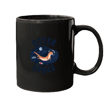 Discover Otter Pun Space Science Astronaut Mugs