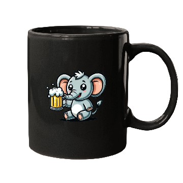Discover Cute Elephant Drinking Beer Mugs