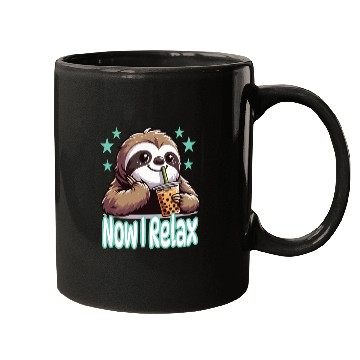Discover funny quote gift idea bubble tea boba sloth design Mugs