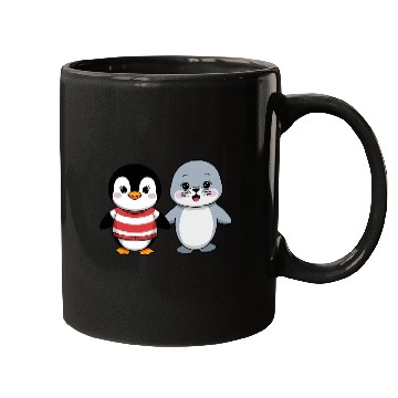 Discover Penguin and Seal Friends Mugs