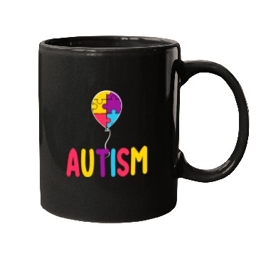 Discover Autism Awareness Balloon - Spread Love and Support Mugs