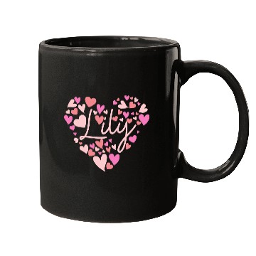 Discover I love Lily hearts in Green Mugs
