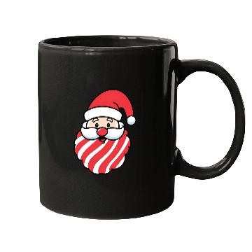 Discover CandyClaus Candy Cane Santa Claus Christmas Mugs