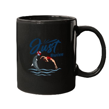 Discover Just Swim - Cute Dolphins With Swimmer Mugs