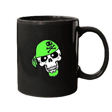 Discover Pirate Hat Skull Skeleton Halloween Head Scarf Fun Mugs