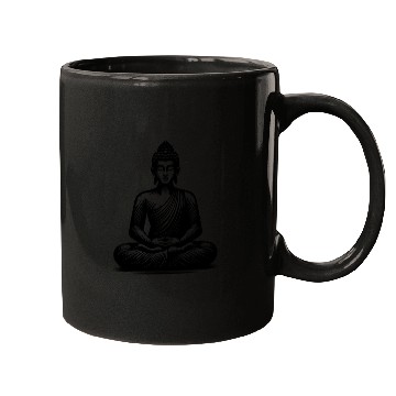 Discover Yoga Buddha Enlightenment Meditation Tattoo Style Mugs