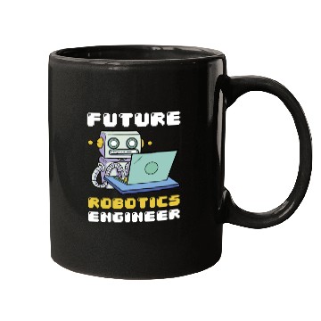 Discover Future Robotics Engineer Laptop Robot Mugs