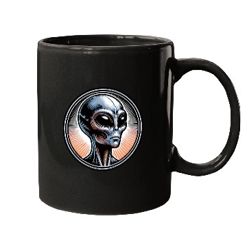 Discover Grey Alien Mugs