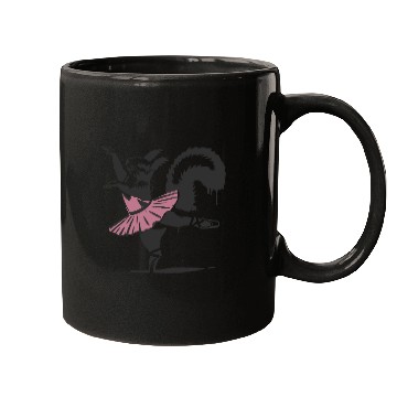 Discover charming squirrel in a pink ballet dress Mugs