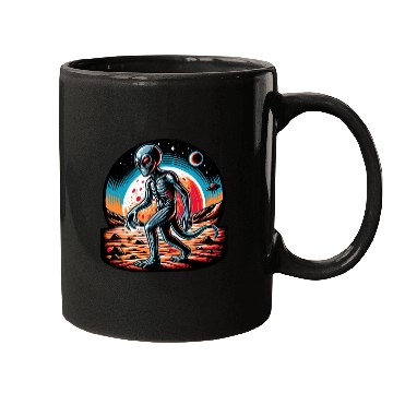 Discover Alien on Mars Mugs