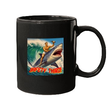 Discover Retro Safety Third Shark Rodeo Mugs
