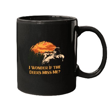 Discover I Wonder If the Deers Miss Elk Hunting Antler Hunt Mugs