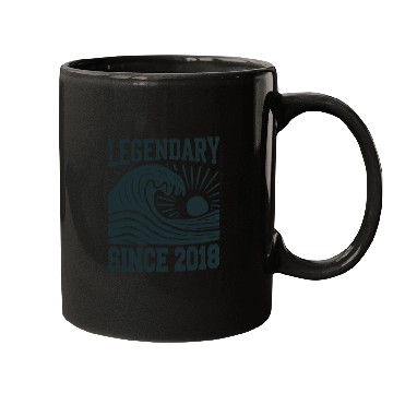 Discover Legendary Since 2018 Birthday Vibes Mugs