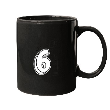 Discover Coloring Mugs: Number 6 – Fun Birthday Keepsake