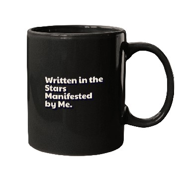 Discover Written in the Stars Manifested by Me Affirmations Mugs