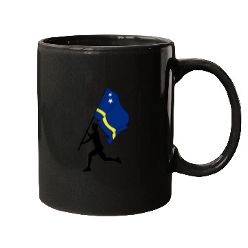 Discover Runner flag Curacao men Mugs