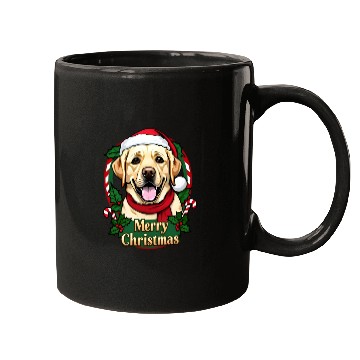 Discover Festive Labrador Christmas Design Mugs