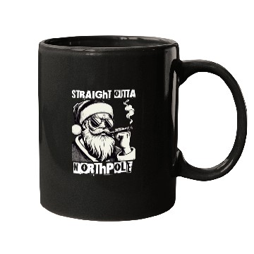 Discover straight outta northpole christmas santa claus Mugs