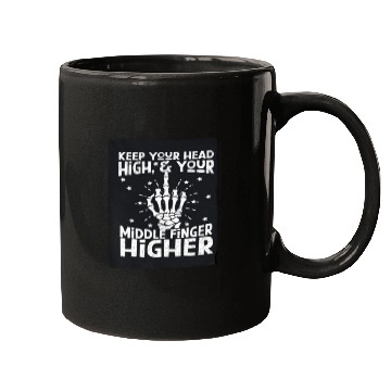 Discover Middle Finger Higher Mugs