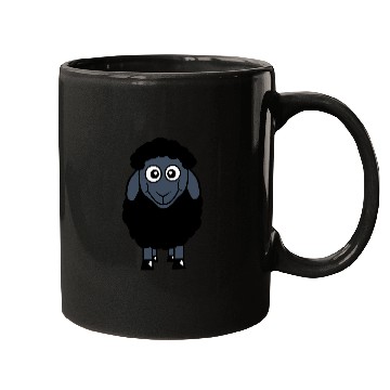 Discover Black Sheep Small Cute Funny Lamb Cool Comic Sweet Mugs