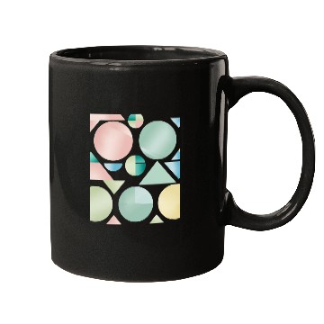 Discover Pastel Geometric Abstract Design Mugs