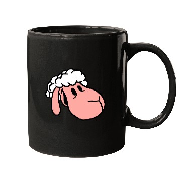 Discover Sheep Face Head Cute Sweet Little Lamb Cool Comic Mugs