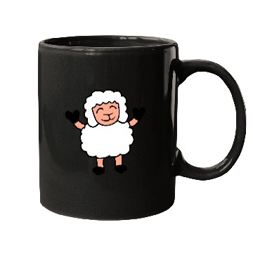 Discover Sheep Baby Standing Cute Cute Lamb Child Happy Fun Mugs