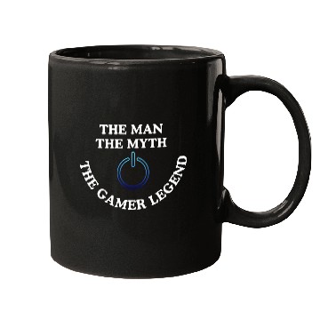 Discover the Man, The Myth, The Gamer Legend Mugs