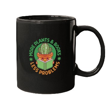 Discover More Plants and Books Less Problems Mugs