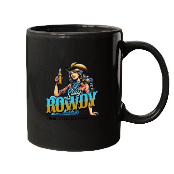 Discover "Stay Rowdy - Bold and Fearless Mugs
