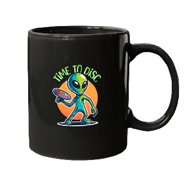 Discover Alien Disc Golf | Retro Extraterrestrial Mugs
