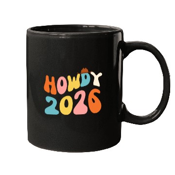 Discover Howdy 2026 funny 2026 NYE Groovy Mugs