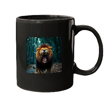 Discover Angry lion Mugs